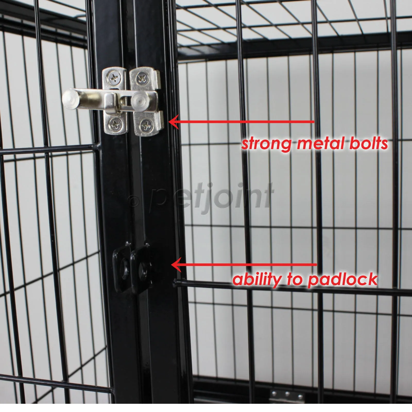 36" Large Heavy Duty Metal Pet Cage Crate Kennel House Dog Cat Kitten