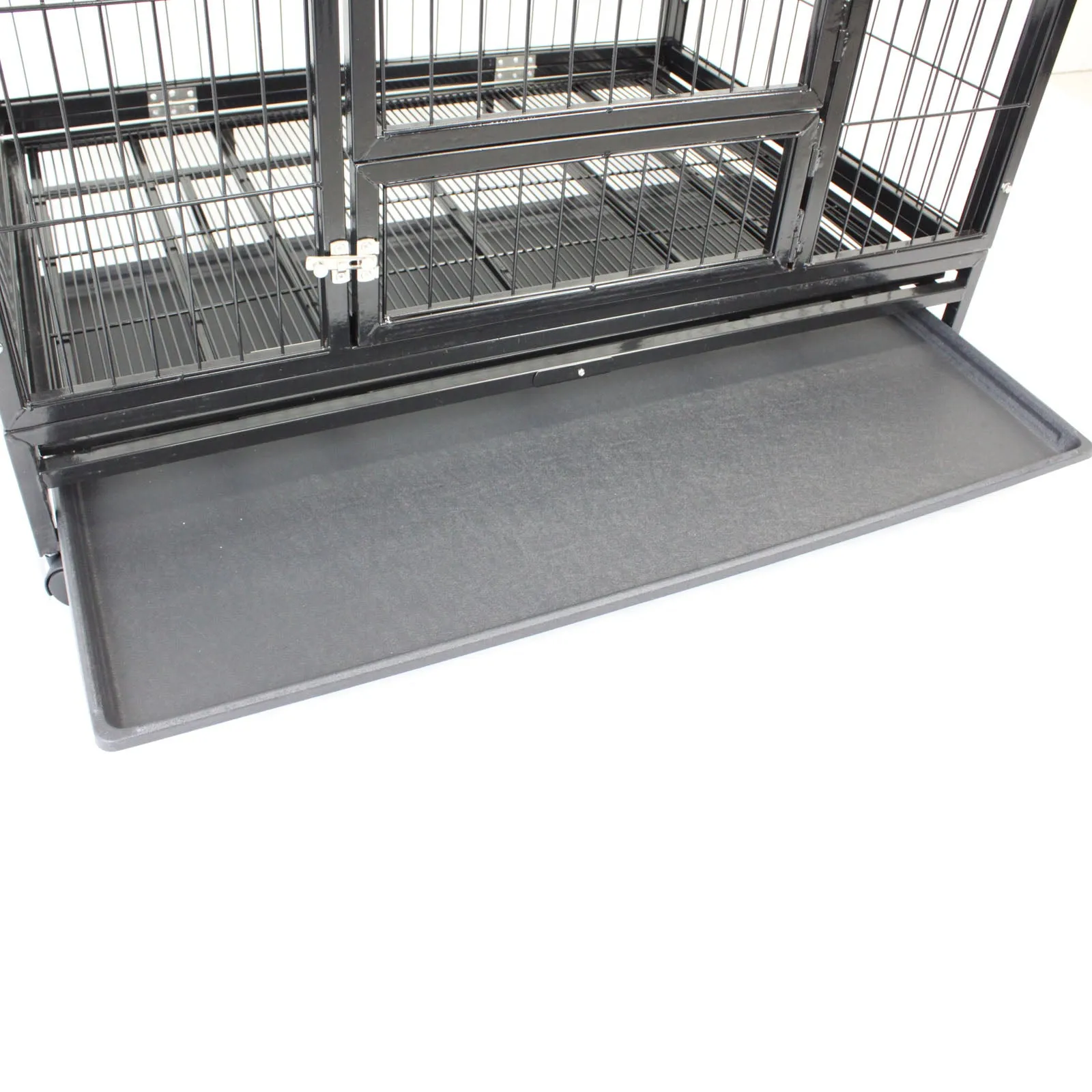 36" Large Heavy Duty Metal Pet Cage Crate Kennel House Dog Cat Kitten