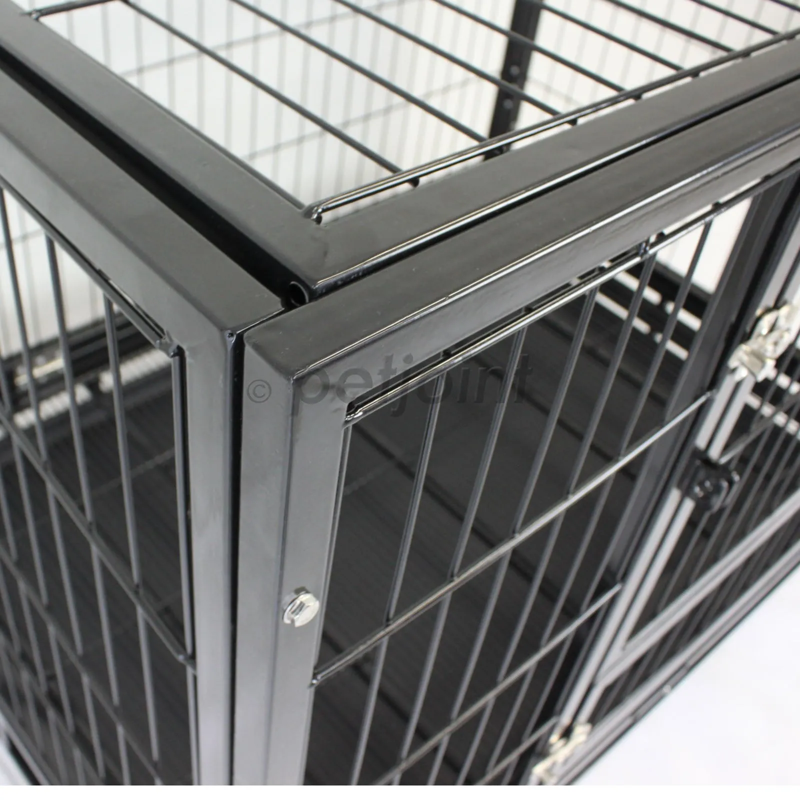 36" Large Heavy Duty Metal Pet Cage Crate Kennel House Dog Cat Kitten