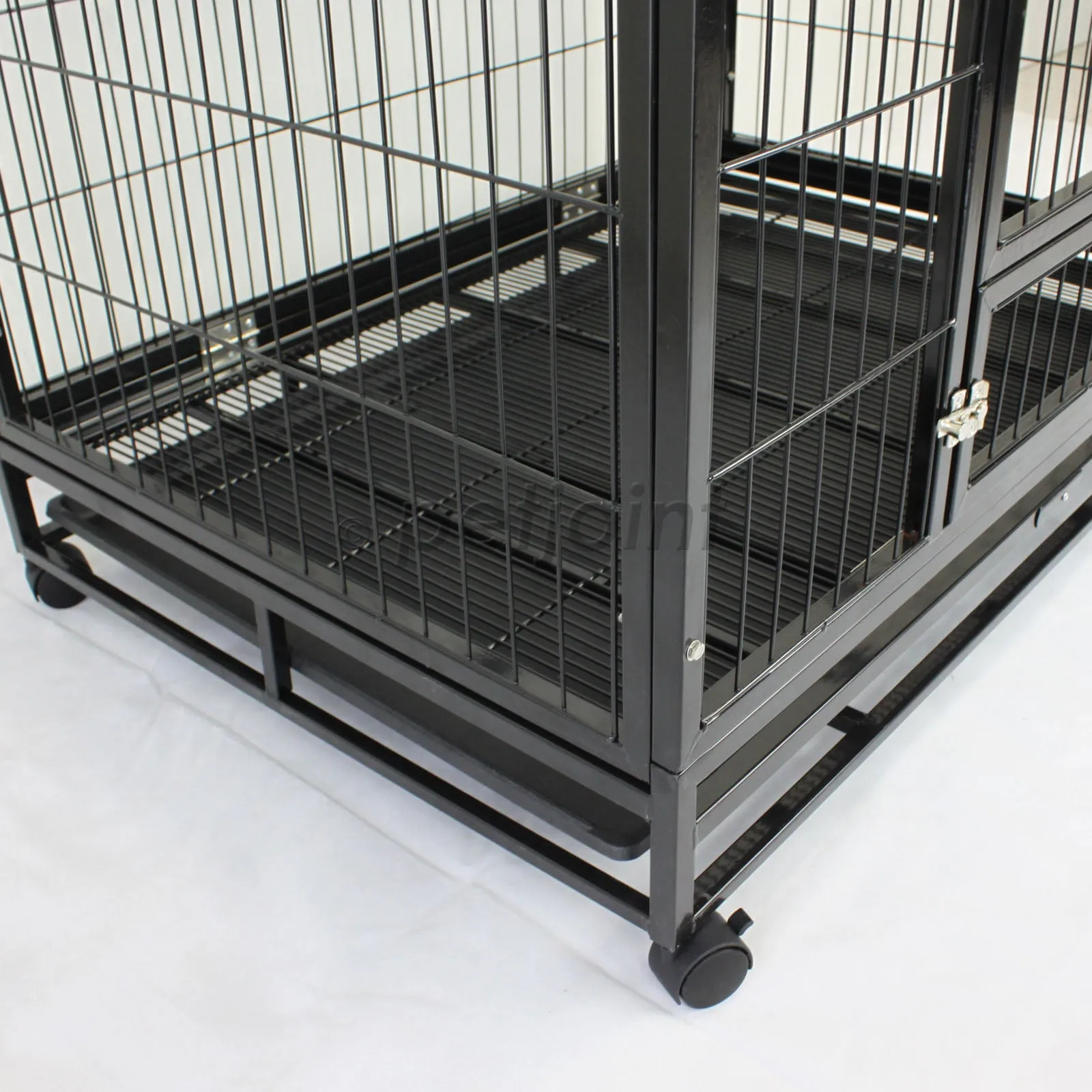 36" Large Heavy Duty Metal Pet Cage Crate Kennel House Dog Cat Kitten