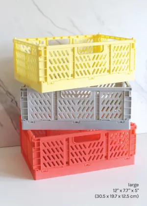 A  Collapsible Folding Crates- Large