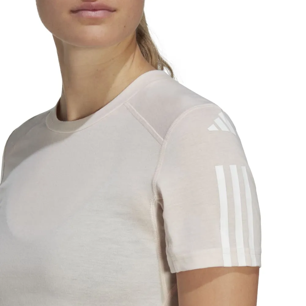 adidas Train Essentials Train Cotton 3-Stripes Crop Women's Tee