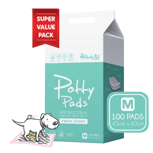 Altimate Pet Potty Pee Pads Antibacterial M 45cm x 60cm - 100pcs