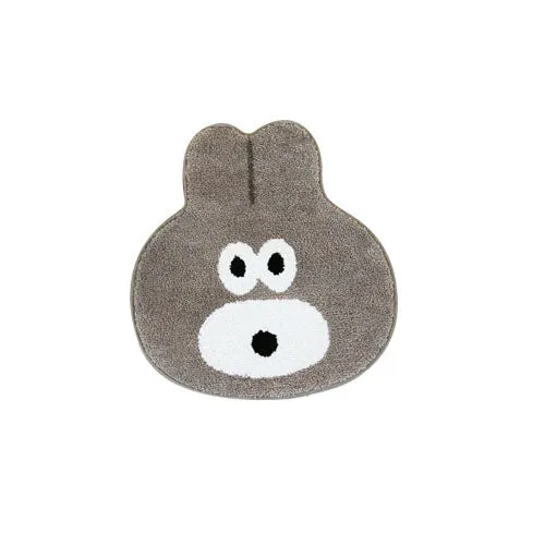 Bunny Puppy Cute Characters Shaped Floor Mats Rugs Bathroom Home Bed Door Foot Pads Felt Anti-slip