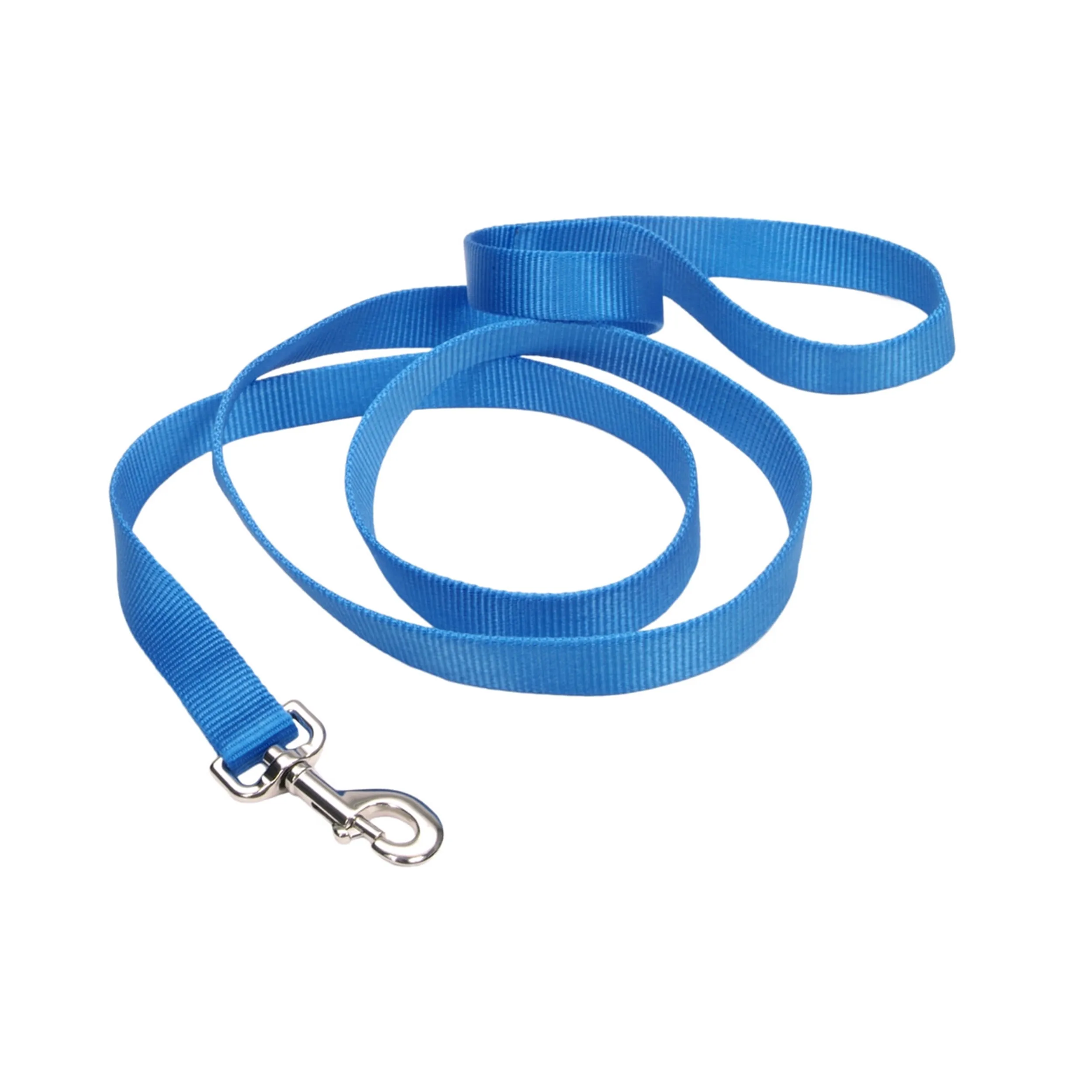 Coastal Single-Ply Dog Leash, Light Blue 1 x 6'