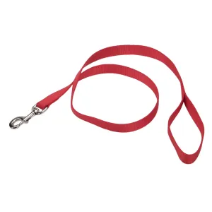 Coastal Single-Ply Dog Leash, Red 1 x 6'