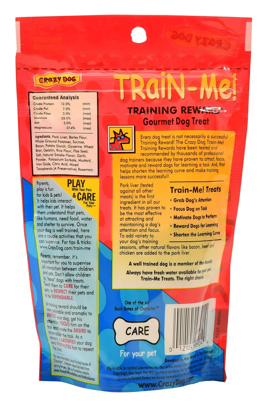 Crazy Dog Train-Me! Training Reward Treats, 4 oz