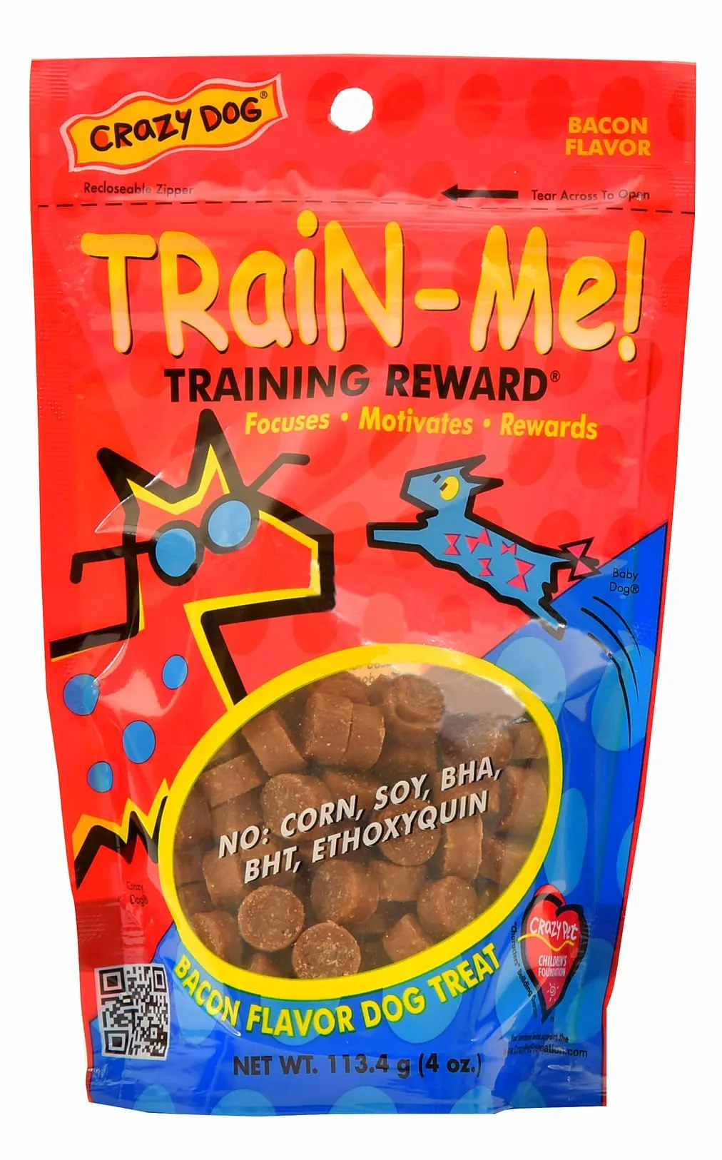 Crazy Dog Train-Me! Training Reward Treats, 4 oz