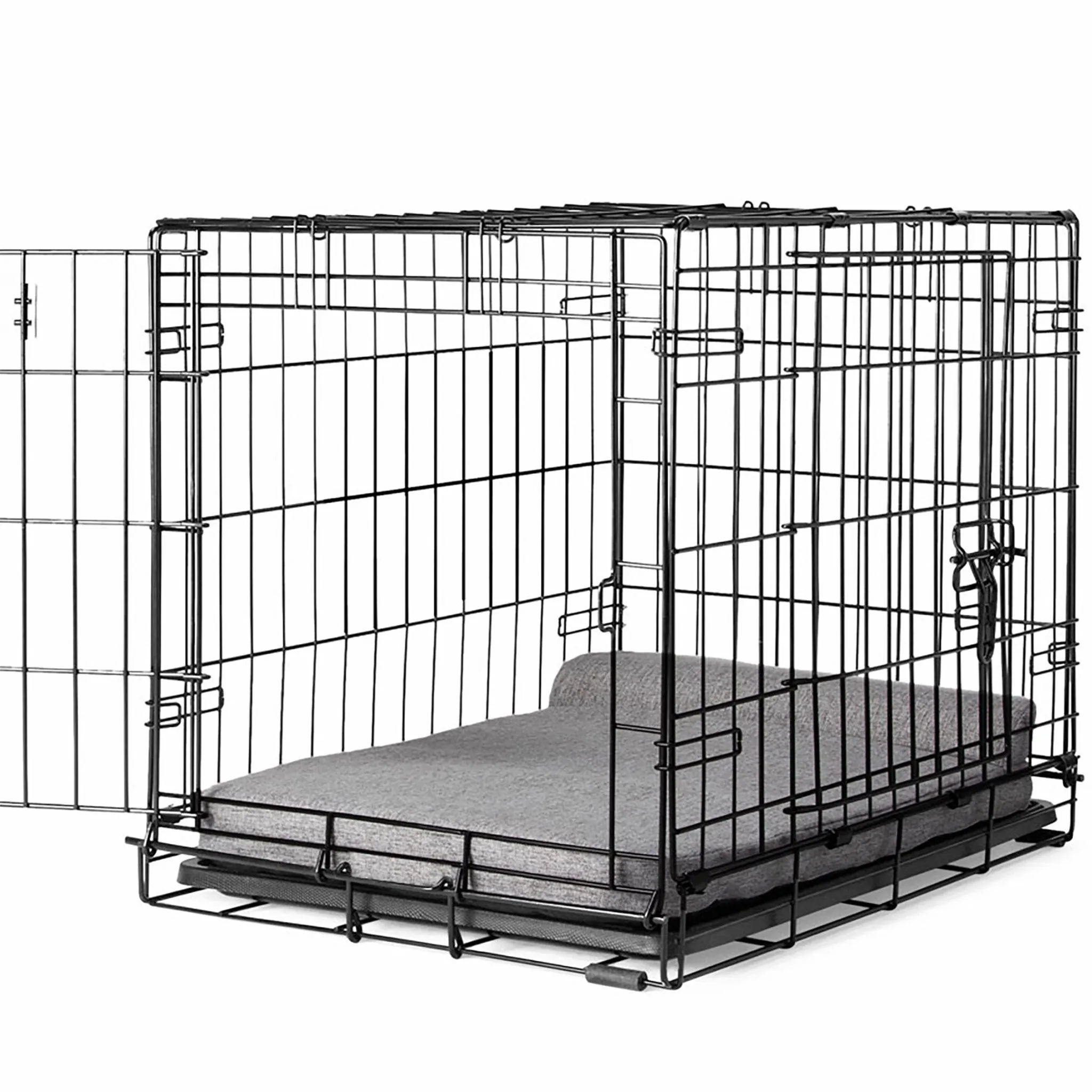 Diggs Bolstr Crate Bed - Grey