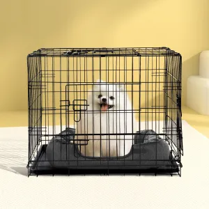 Dog Cage 36inch Pet Cage - Black