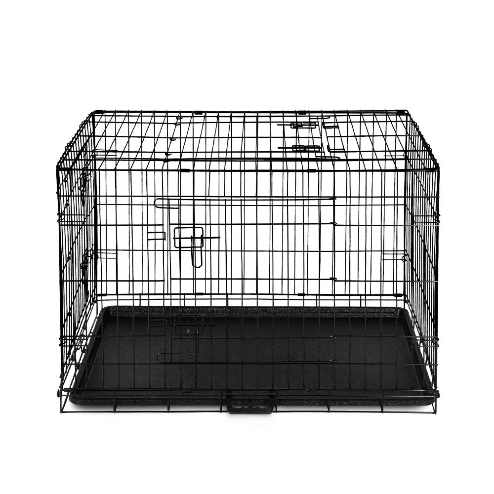 Dog Cage 36inch Pet Cage - Black