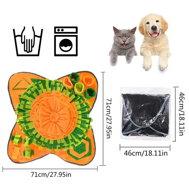 Dog Toys Increase IQ Snuffle Mat Slow Dispensing Feeder Pet mat Puzzle Puppy Training Games Feeding Food Intelligence dog Toy