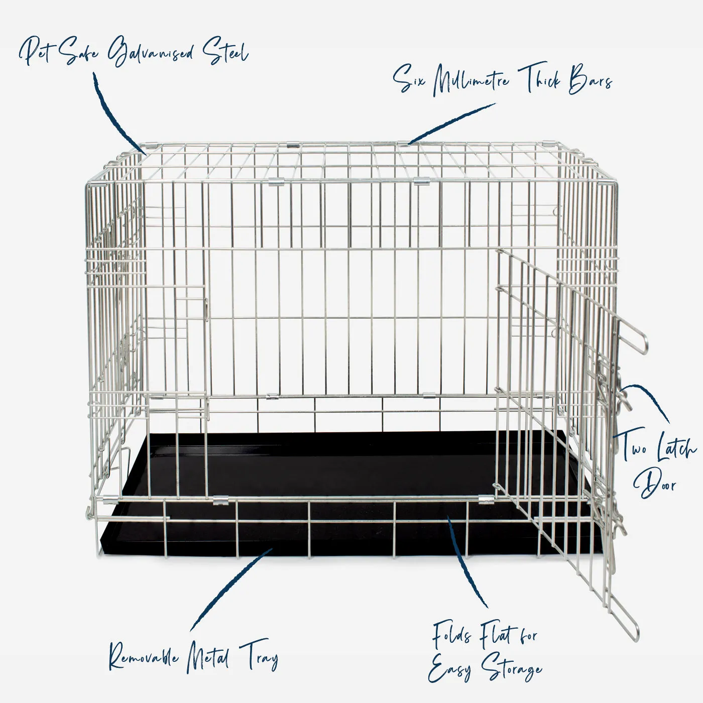 Heavy Duty Deluxe Dog Crate in Iridescent Gold by Lords & Labradors