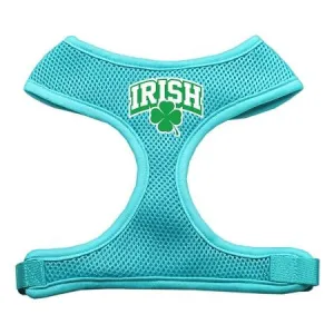 Irish Arch Screen Print Soft Mesh Harness Aqua Extra Large