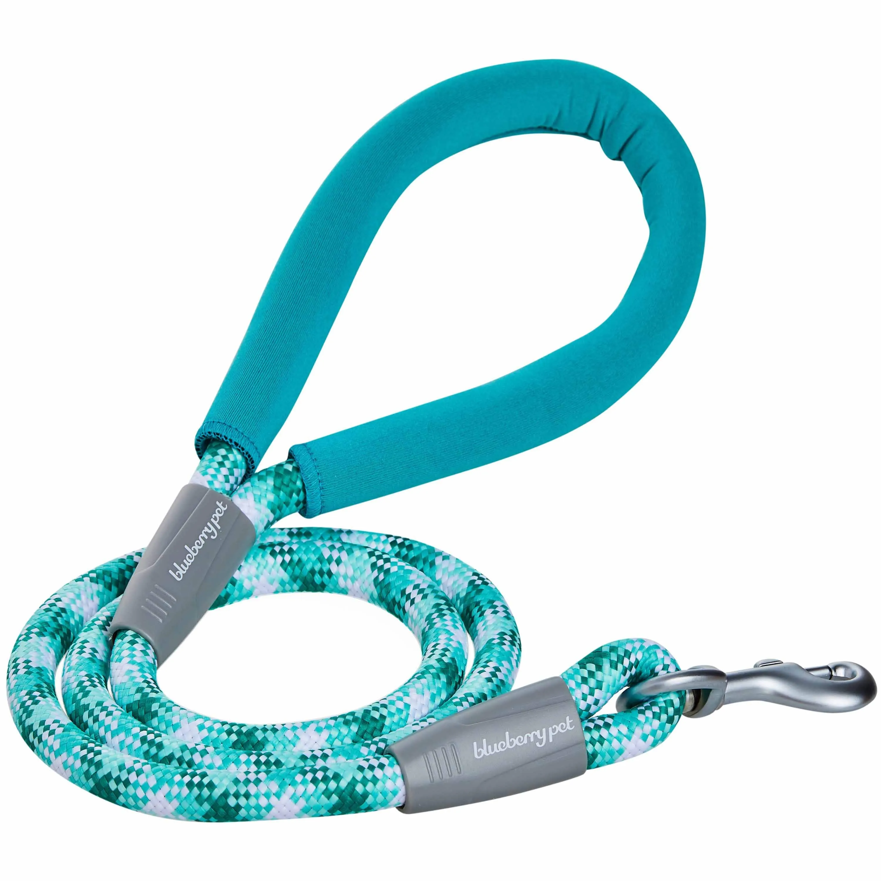 Neoprene Handle Rope Leash in Diagonal Stripe, 4 ft