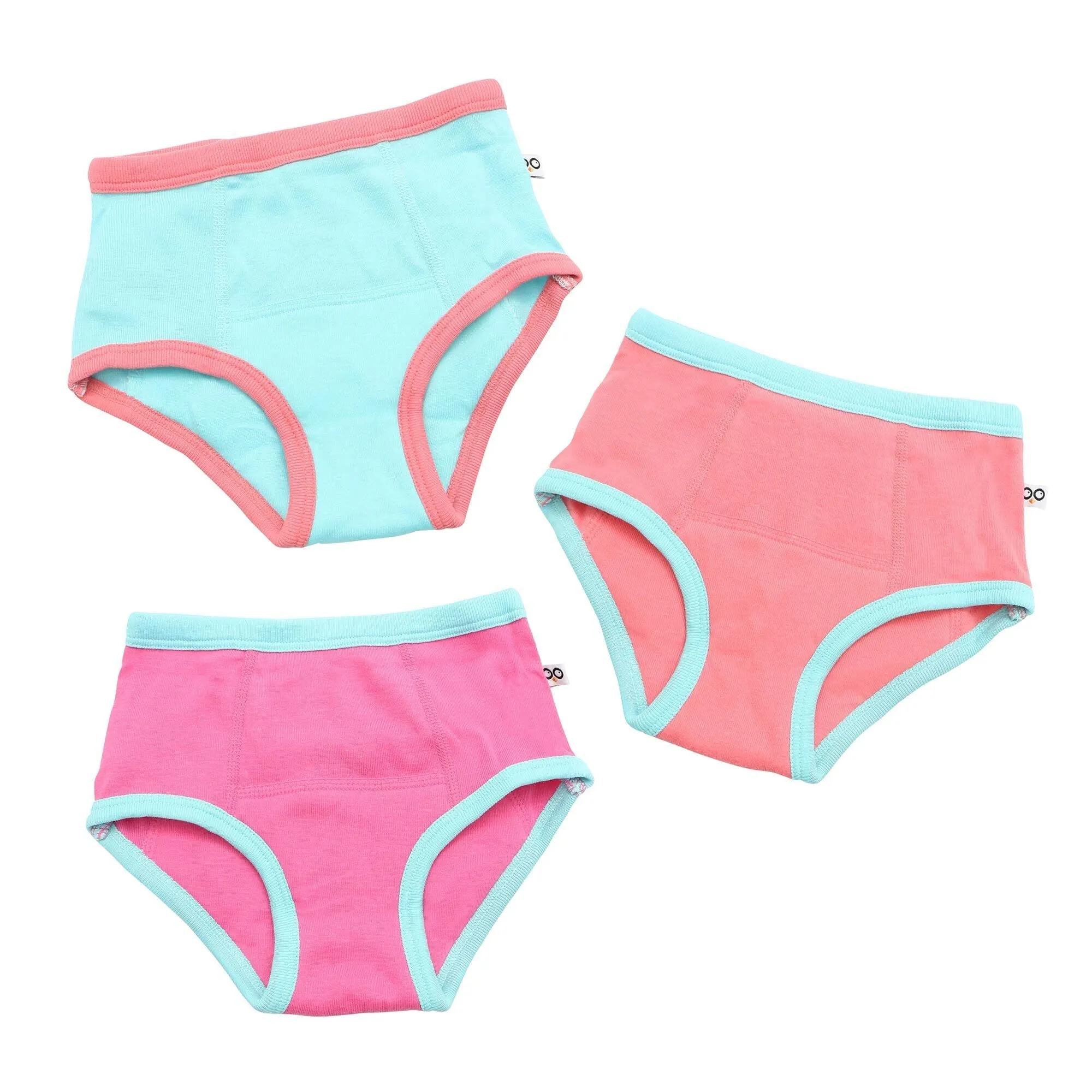 Organic Cotton 3 Piece Potty Training Pants - Girls Ocean Gals