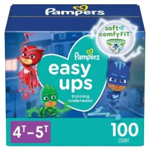 Pampers Easy Ups Boys' Training Underwear Enormous Pack - Size 4T-5T - 100ct