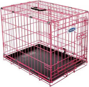 Petmate Puppy 2 Door Training Retreat Dog Kennel Crate Pink