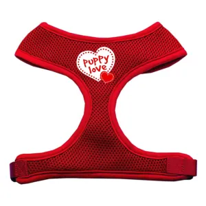 Puppy Love Soft Mesh Harnesses Red Small