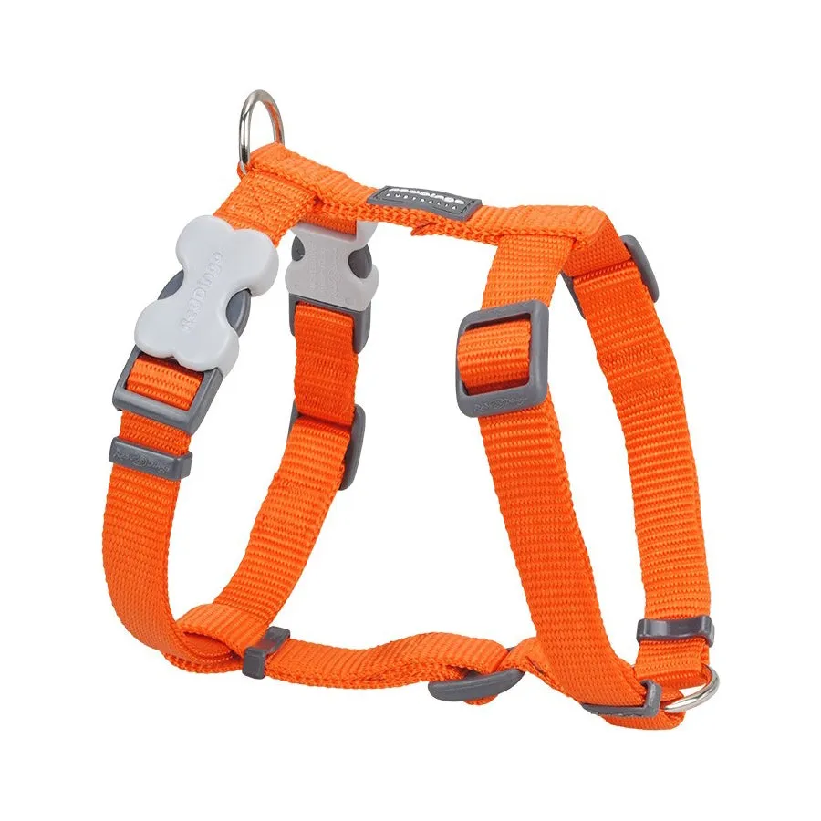 Red Dingo Dog Plain Harness Orange S 12mm