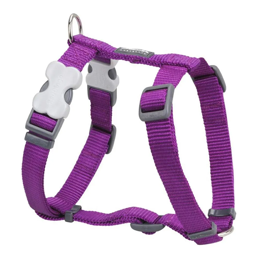 Red Dingo Dog Plain Harness Purple L 25mm