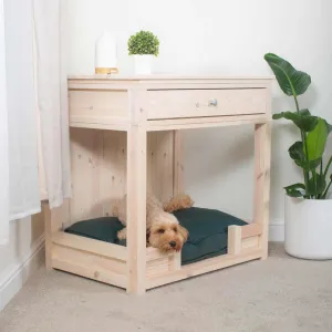 Wooden Salcombe Open Dog Crate with Drawer