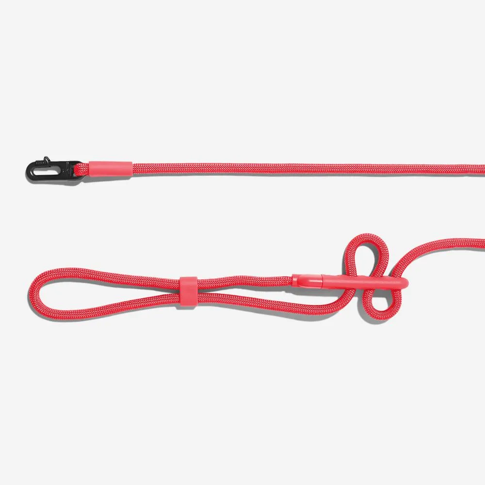 Zee.Dog Hands-Free Dog Leash (Neon Coral)