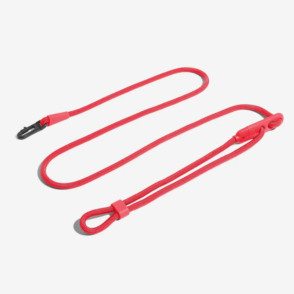 Zee.Dog Hands-Free Dog Leash (Neon Coral)